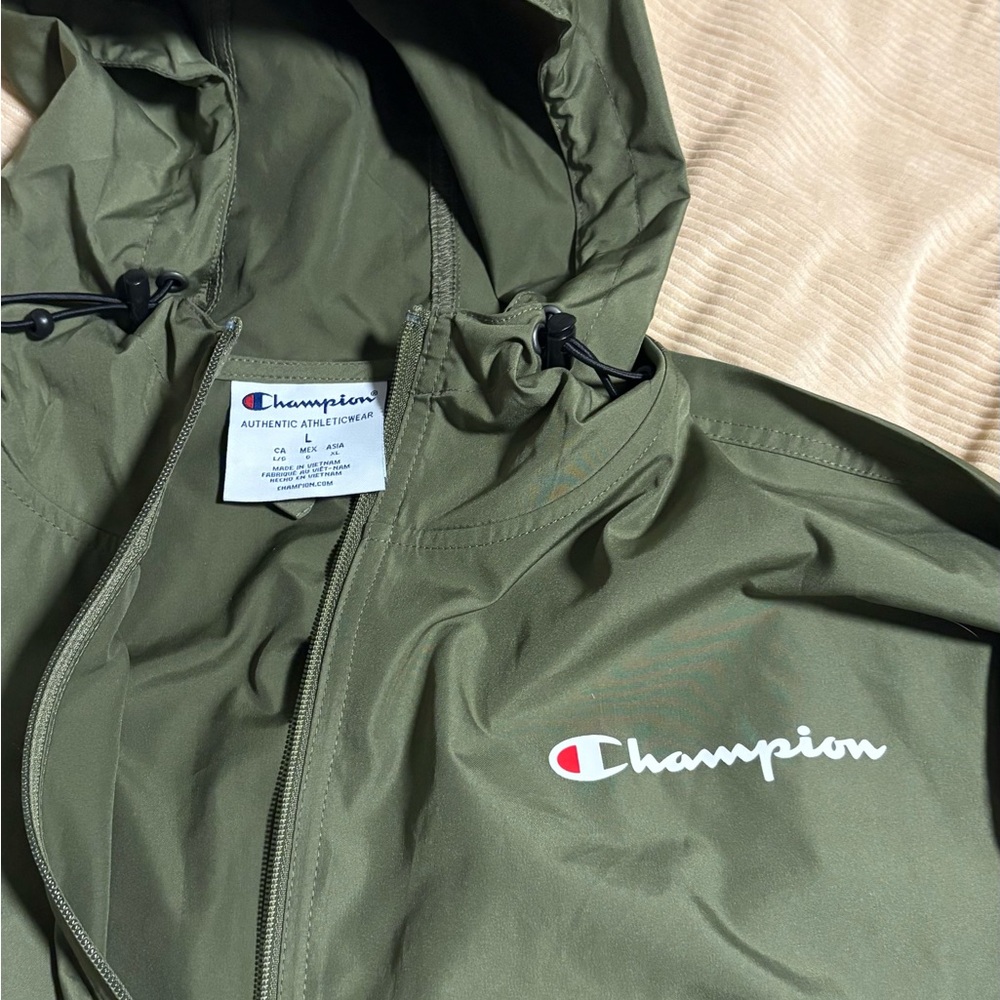 Champion Wind Breaker - L Olive Green